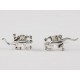 Salamander Ohrstecker aus Silber