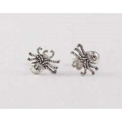 Oktopus, Krake,  Ohrstecker aus 925-Silber