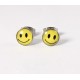 Smile Cabochon Ohrstecker Edelstahl