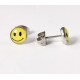 Smile Cabochon Ohrstecker Edelstahl