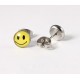 Smile Cabochon Ohrstecker Edelstahl