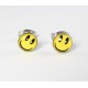 Smile Cabochon Ohrstecker aus Edelstahl