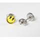 Smile Cabochon Ohrstecker aus Edelstahl