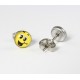 Smile Cabochon Ohrstecker aus Edelstahl