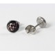 Ohrstecker Cabochon mit Totenkopf  aus Edelstahl