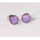 Cabochon Ohrstecker "I wont you" Edelstahl