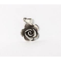 Kettenanhänger Rose aus 925-Silber