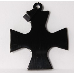 Kettenanhänger Eisernes Kreuz, schwarz, Edelstahl