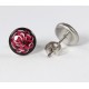 Ohrstecker Cabochon Blume groß Edelstahl