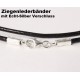 Lederbänder, Lederhalsketten 2mm schwarz mit Echt Silber Verschluss