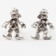 Ohrstecker Clown groß aus 925-Silber