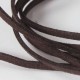 Lederbänder, Wild / Velour Leder Imitat,  - 24 Farben -  eckig 3 x 1,5 mm