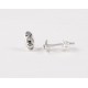 Silber Ohrstecker ovale Maske