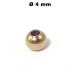 Kugeln Perlen aus Edelstahl vergoldet mit Loch zum Basteln für Schmuck