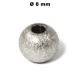 Kugeln Perlen Edelstahl sandgestr. mit Loch Ø 8-6-4- mm zum Basteln für Schmuck
