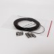 Verschluss-Set zum Schrauben mit Nylonband für Ketten, Armbänder
