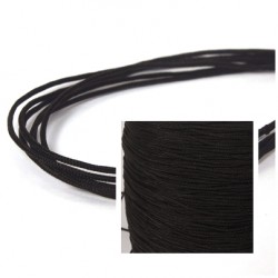 Nylonband Ø1 mm schwarz zum Basteln von Shamball-Armbänder, 3-10 Meter